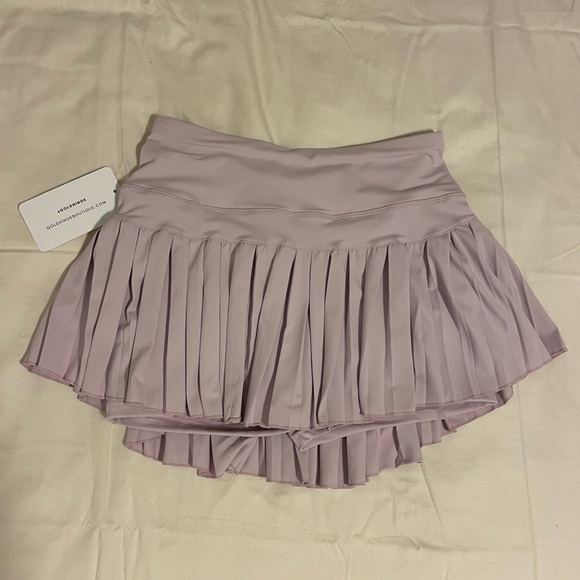 lululemon athletica Skirts Lilac Purple Mini Tennis Skirt S Gold